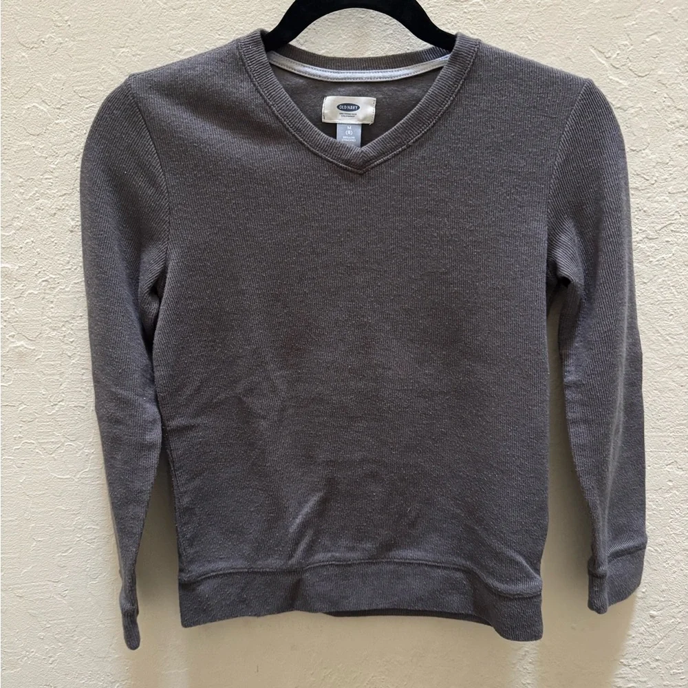 Old Navy Charcoal V-Neck Sweater